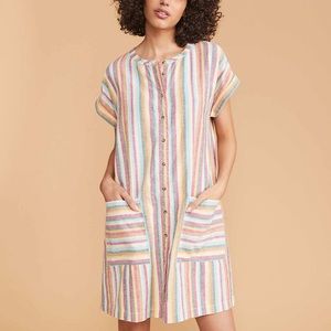 Striped Pocket Shirtdress by Lou & Grey for LOFT